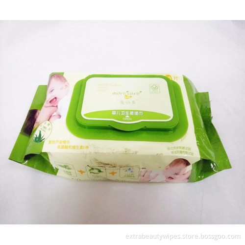 Caractéristique tissée unie Lingettes d&#39;eau de bébé naturel